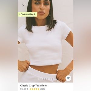 Princess Polly Classic Crop Tee White